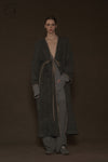 Mutedance 24 Autumn and Winter Drawstring Wool Long Coat Series MD-MD24FW56-GRAY MD24FW56 MD24FW57